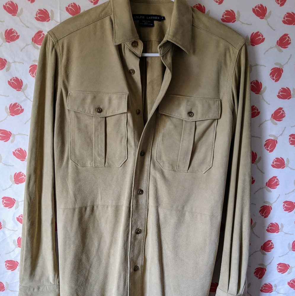 Vintage Ralph Lauren leather shirt